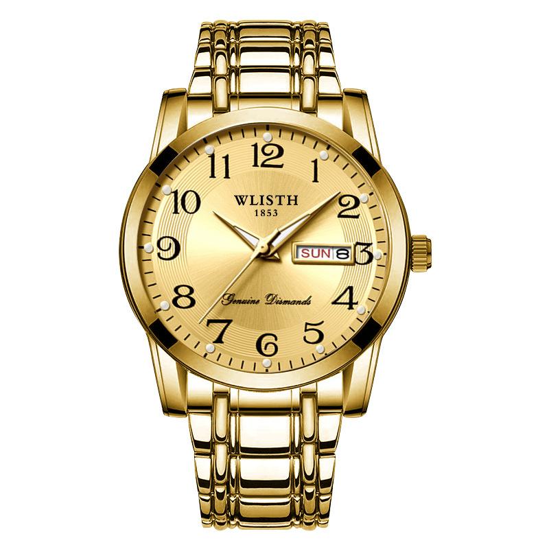 Top Brand Fashion Men's Watch Double Calendar Luminous Waterproof Quartz Digital Wrist Watch