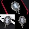Vintage Cameo Victorian Style  Wedding Party Women Pendant Brooch Pin