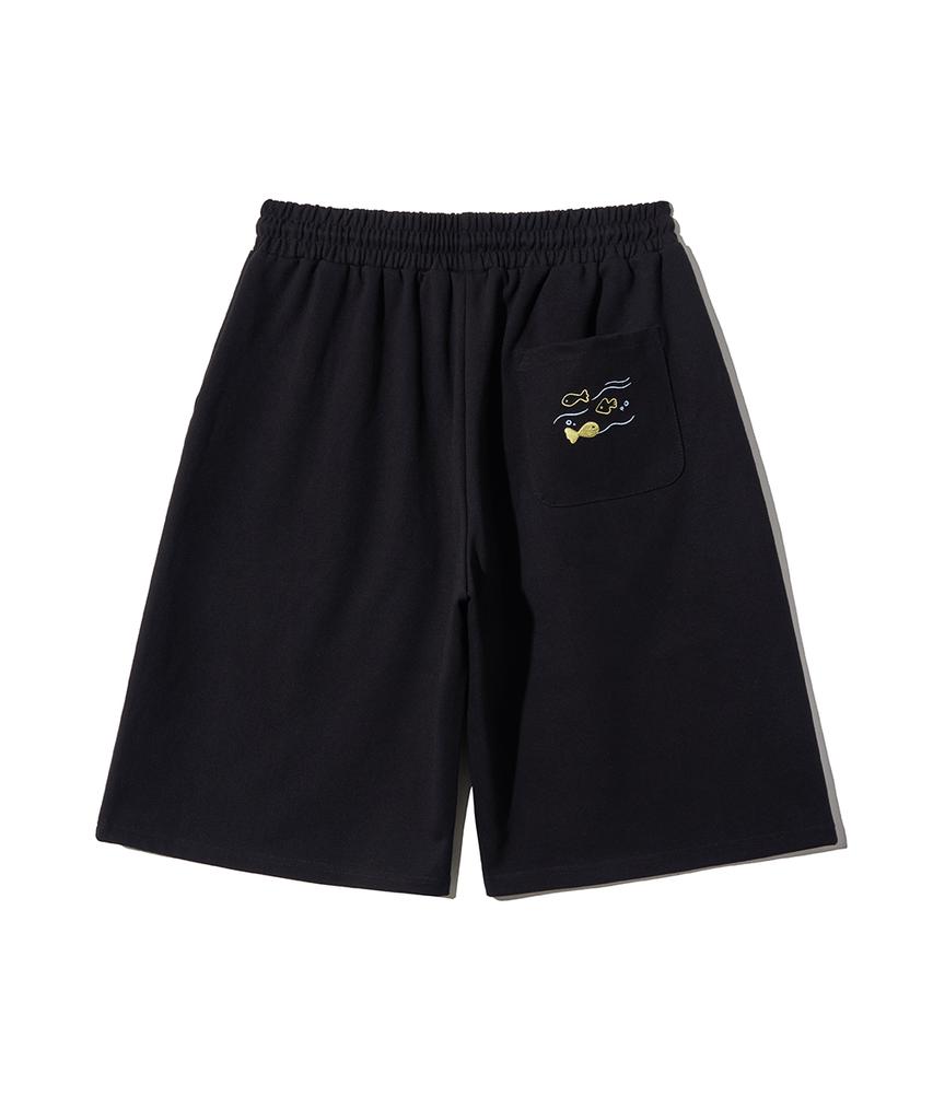 GAKKAI UNIONS Village Sweat Bermuda Pants Black