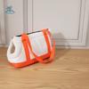 Portable Warm Pet Carrier Bag Breathable Waterproof Cat Sling Bag Color Block Foldable Dog Tote Bag Vet Visits
