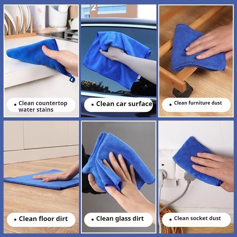 1/3Pcs Microfiber Towels Car Wash Drying Cloth Towel Household Cleaning Cloths Auto Detailing Polishing Cloth Home Clean Tools
