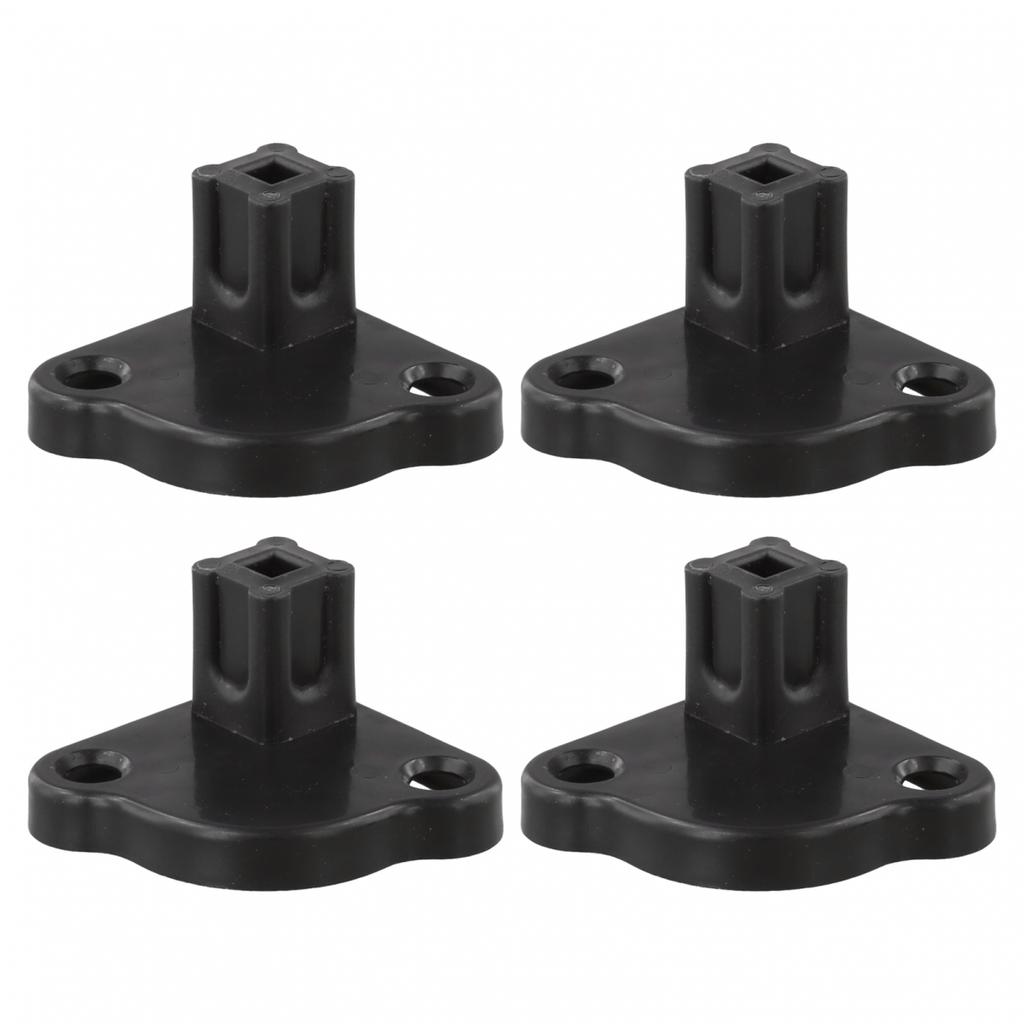 Gazebo Foot Brackets Plastic Supports For Tent Legs 21 By 21 Mm Tube 4 Pack