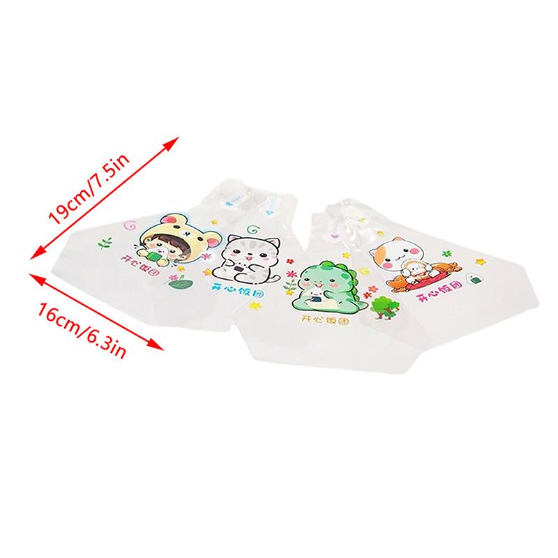 50 szt. Piękna kreskówka do trójkątnej torby do pakowania kulek ryżowych Nori Onigiri torba do sushi forma do robienia sushi akcesoria bento