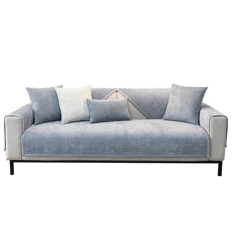 Sofa Cushion Four Seasons Universal Simple Modern Chenille Sofa Cover Cloth Cover Cover All-Inclusive Universal Non-Slip Seat Cushions Towel