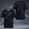 Summer Men's Outdoor Sportswear Running Fitness Short Sleeved Round Neck Top Fashionable Casual Comfortable Jersey