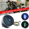 12v 2" 52mm Universal Car Motorcycle Fuel Level Meter Led Light Gauge 8 Display K8v0