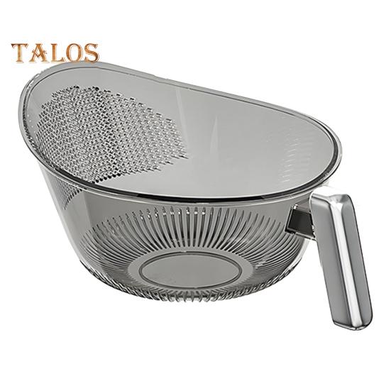 

Фильтр-сито для мойки риса с ручкой, пищевой, без BPA, большой емкости, корзина-дуршлаг для мойки риса серый