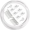 Curtain Hanging Wire Set 4 m with Eye Screws and Support Hardware for Bath Curtain Use, Kitchen Curtain Placement, and Divider Fabric Guidance