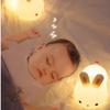 Portable Touch Sensor Rabbit Night Light 16 Colors Silicone LED Night Lights Dimmable Colorful Ambient Light Children Room