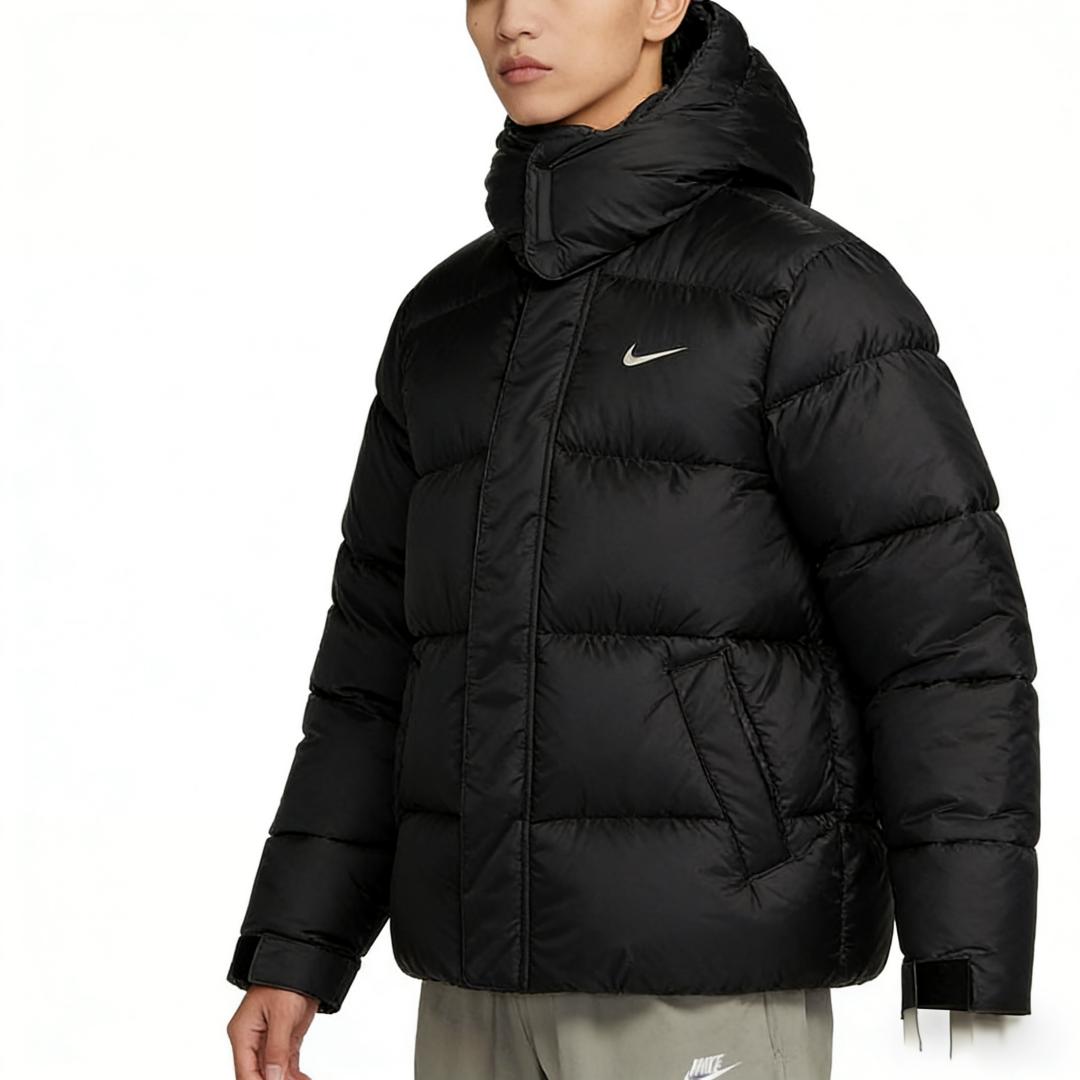 

Nike Embroidered Logo Hooded Sweatshirt for Men, Black , M , L , XL , XXL , XXXL . чорний