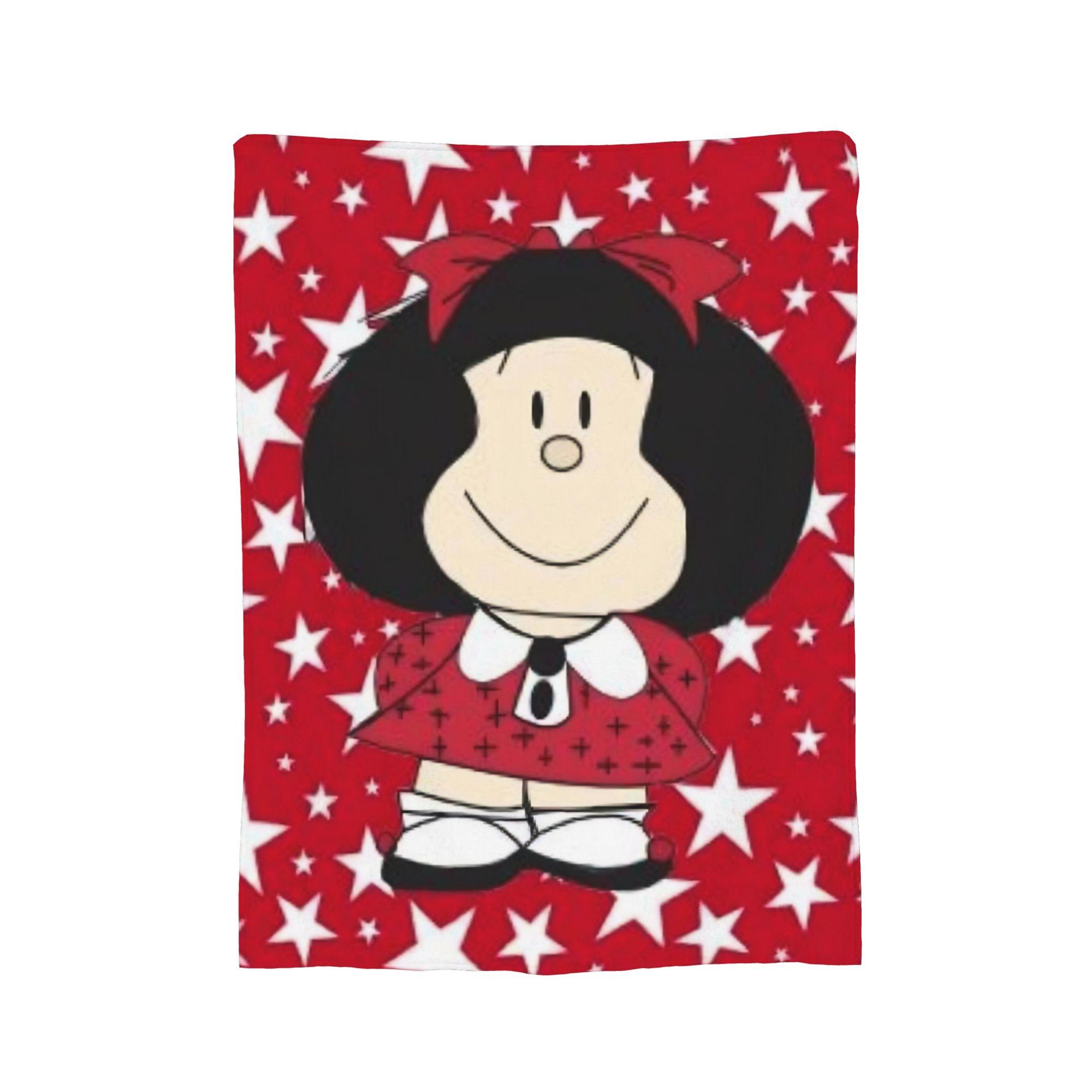 Mafaldas Love Smile Flannel Blankets  Funny