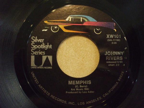 

7inch Record JOHNNY RIVERS Memphis Secret Agent Man XW101 United Artists 1973 US Rock Used
