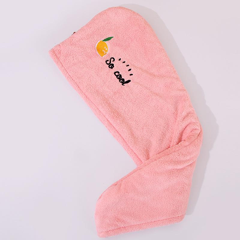 Gorro de Baño para Mujer de Secado Rápido Super Absorbente con Bordado Lindo