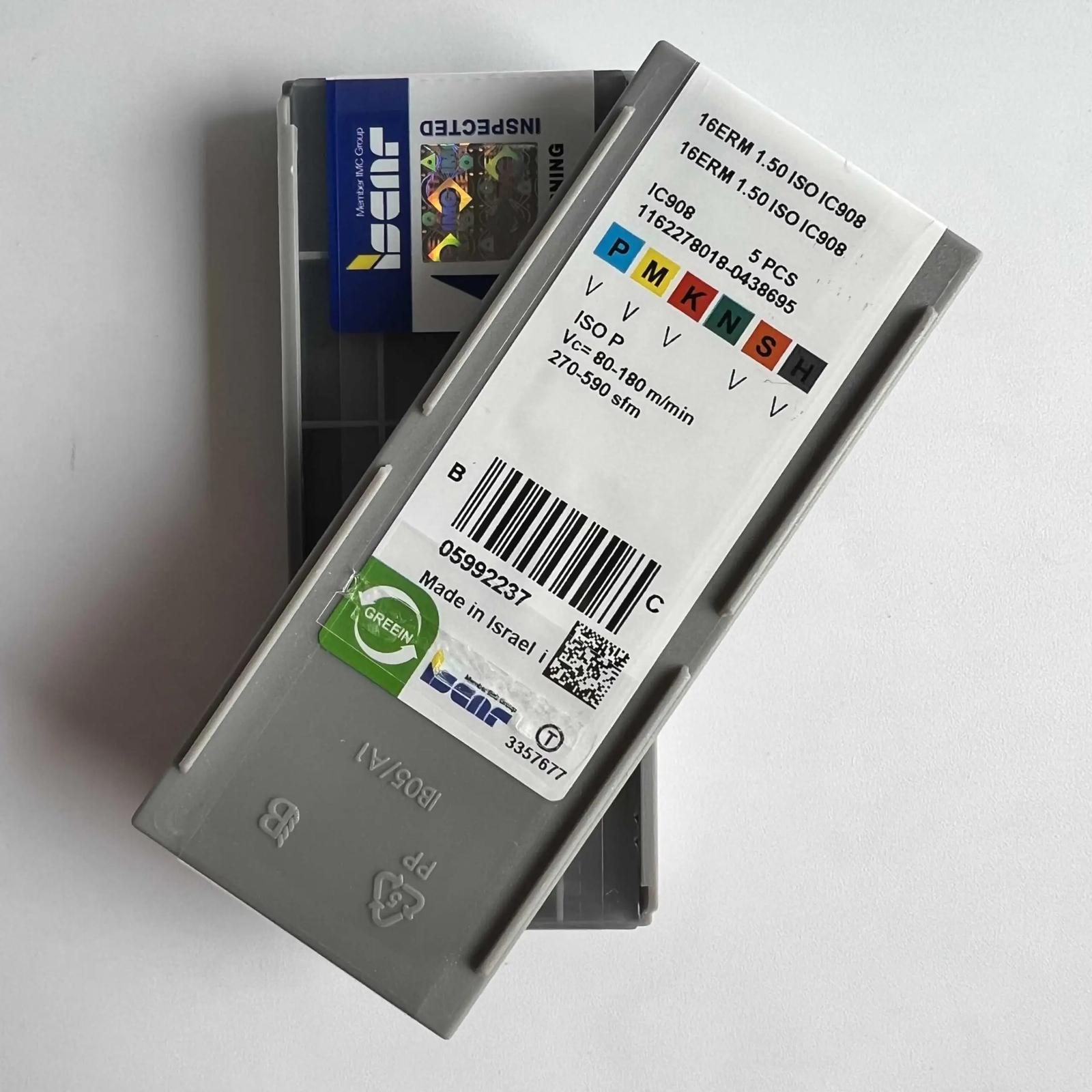 

ISCAR / 16ERM1.50ISO IC908 /Industrial indexable Carbide Inserts 10 PCS