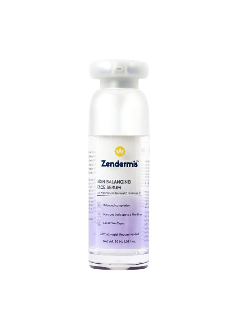 Zendermis Skin Balancing Face Serum, with Niacinamide & Hyaluronic Acid for Reducing Blemishes, Fine Lines & Hyperpigmentation, Skincare for Men &