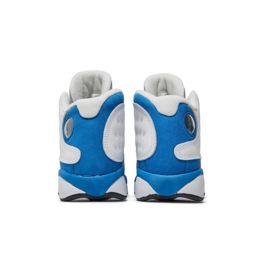 Air Jordan 13 Retro Grade School 'Italy Blue' (Unisex) White / Italy Blue / Black / Wolf Grey Kids' Basketball Shoes 439358 107