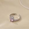 Planet Saturn Open Ring Female Full Diamond Zircon Niche Design A Cold Wind Index Finger Ring