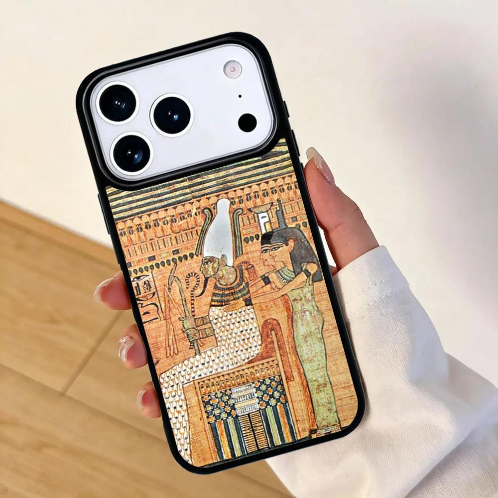 Egypt Mural Mobile Phone Case for IPhone 17 AIR 16pro Max 15 14 13 12 11 Bumper Cover