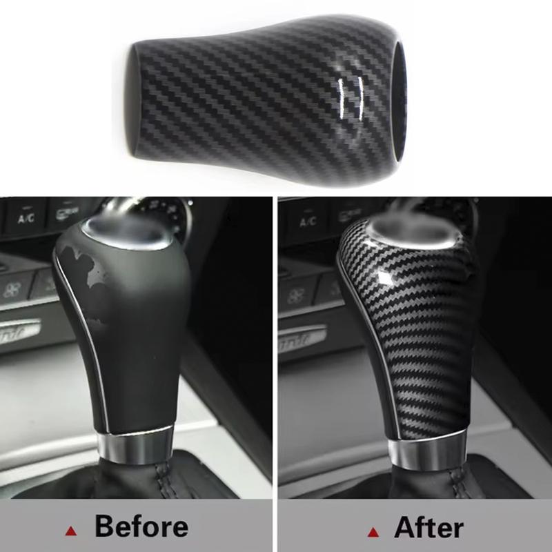 1PCS Car Shift Lever Sleeve Waterproof And Wear-Resistant Gear Lever Handle Cover Knob Decorative Cover For Benz A-CLASS,GLK