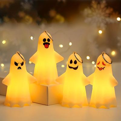 5 - Pack Halloween Handheld Pumpkin Lanterns & Troubler Ghost Hanging Party Props - Spook - Tacular Decor