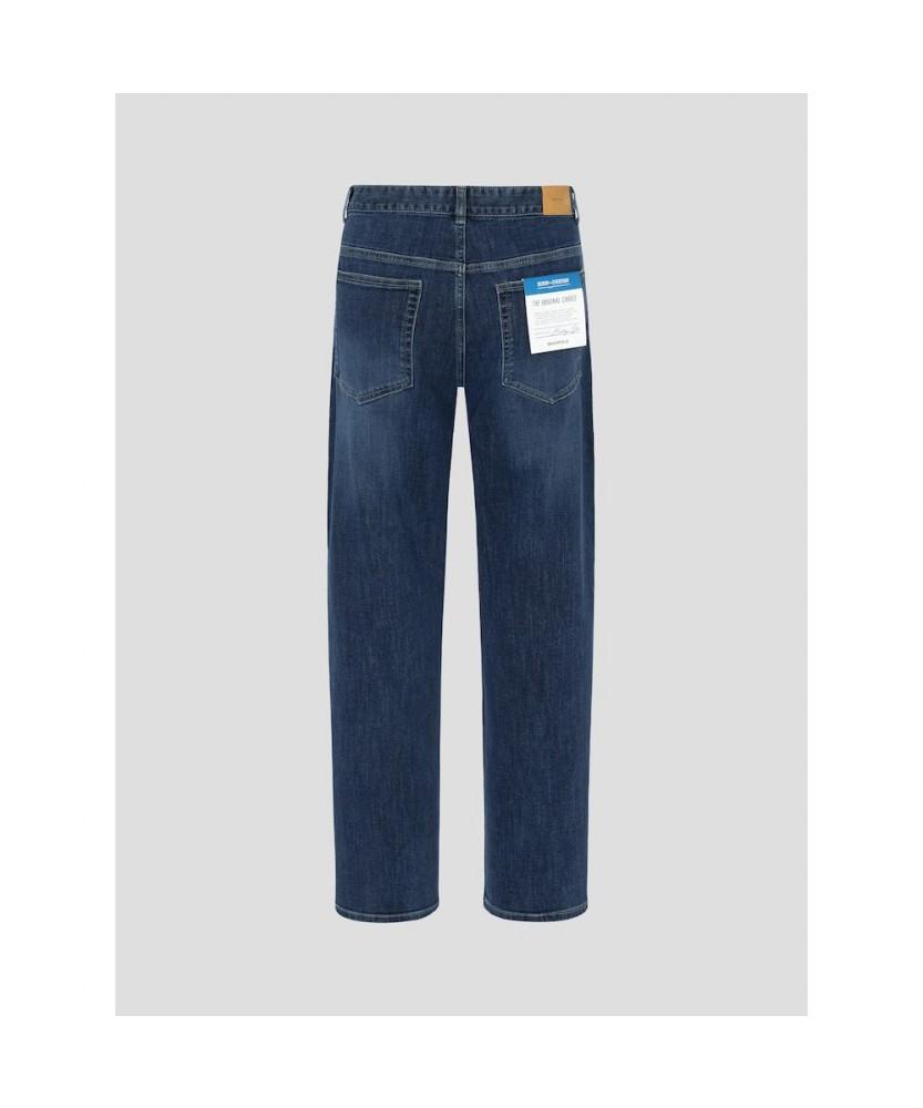 Binpolmen Comfort Fit Jersey Denim Pants Navy