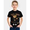 Kids Lion Theme Printed T-Shirt Summer Style Children's Casual Loose Short Sleeve Fashion Trend Streetwear Top