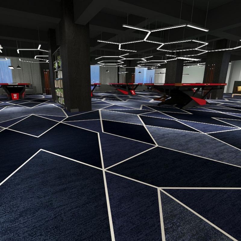 Billiard & Table Tennis Room Carpet - Full Coverage, Wear-Resistant, Flame Retardant, Soundproof