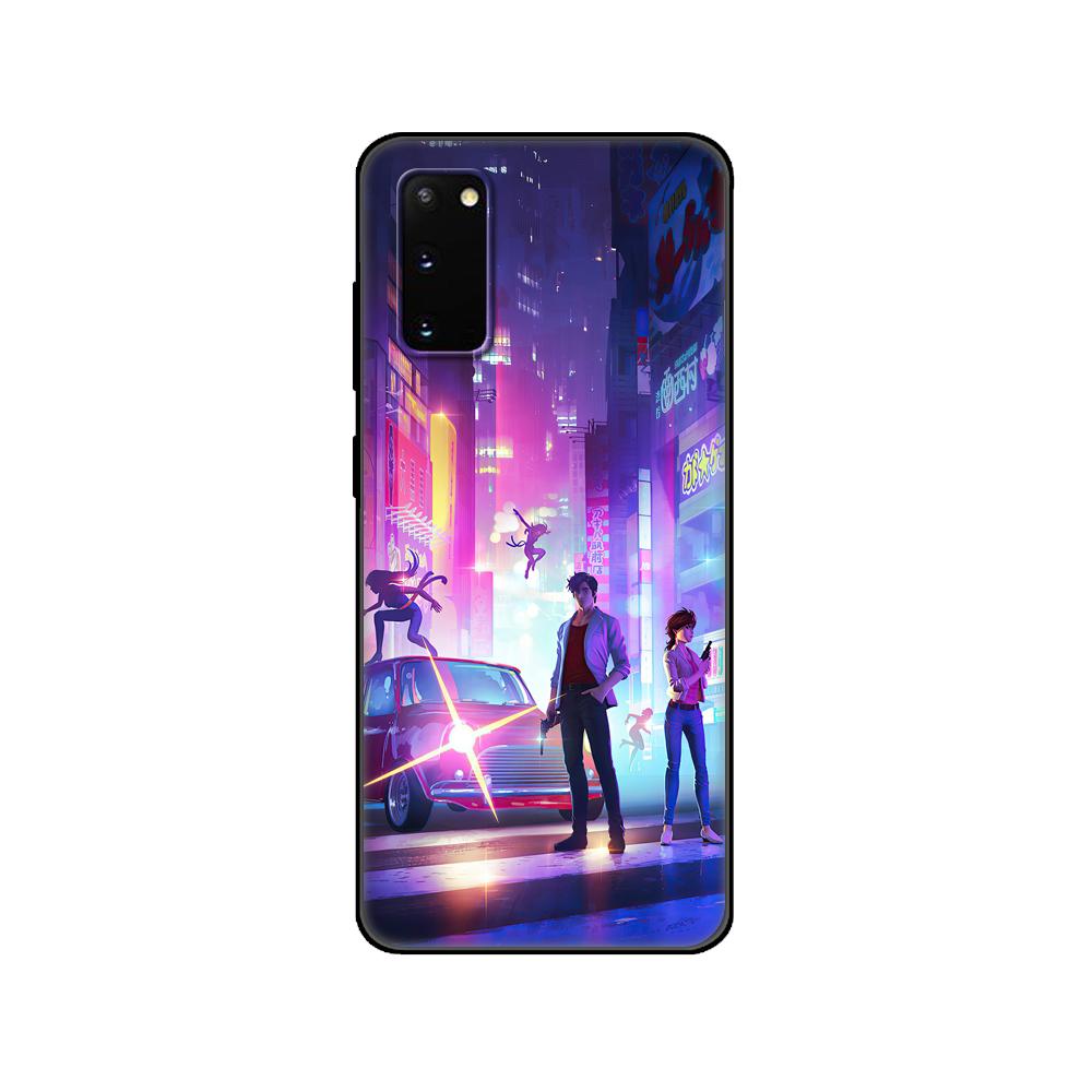

Черный ТПУ чехол для Samsung galaxy S20 /S20 PLUS/S20 ultra/S20+ /S20FE задняя крышка City Hunter Comic Samsung S20 PLUS