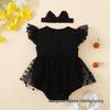 Nyári Patchwork Hálós Ujjatlan Jumpsuit Kislányoknak - Besteller Háromszög Body