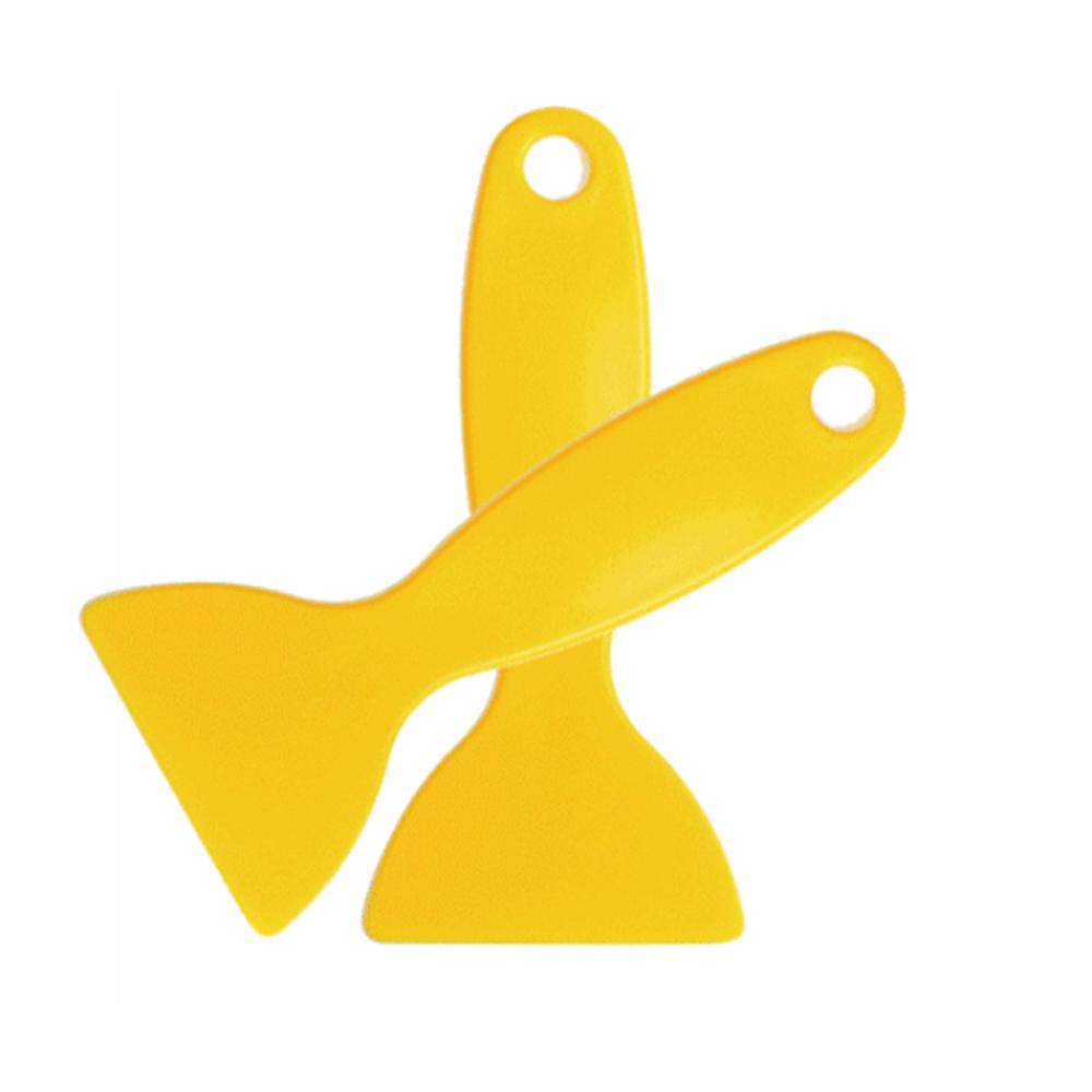 2Pcs/set Car Window Vinyl Film Wrapping Scraper Tool Car Sticker Installation Cleaning Tool Glue Remove Wiper Car Accessories