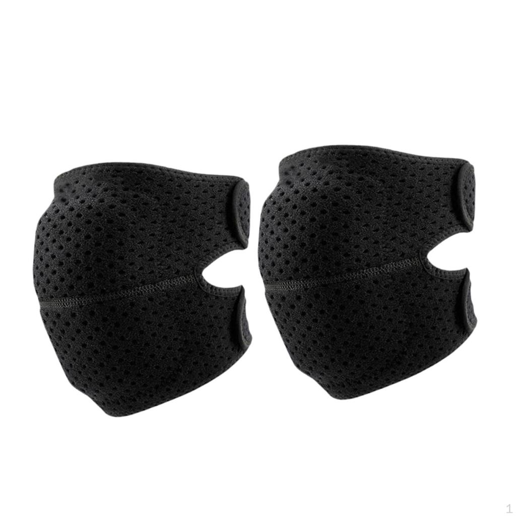 2 Pieces Dance Knee Pads Adjustable Support Sleeve Anti Slip Soft Gardening Kneeling for