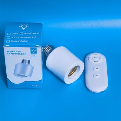E27 Led Lamp Base With Wireless Remote Control Smart Timer Ac85-265V Light Bulb Holder Socket Adapter Converter Adjustable