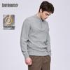 Men's Thick Pure Wool Stand-Collar Half-Zip Sweater