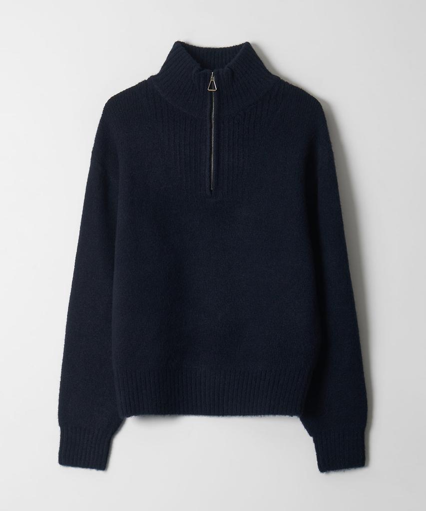 DTHIRTYONE Half-Zip Turtleneck Sweater (Navy)