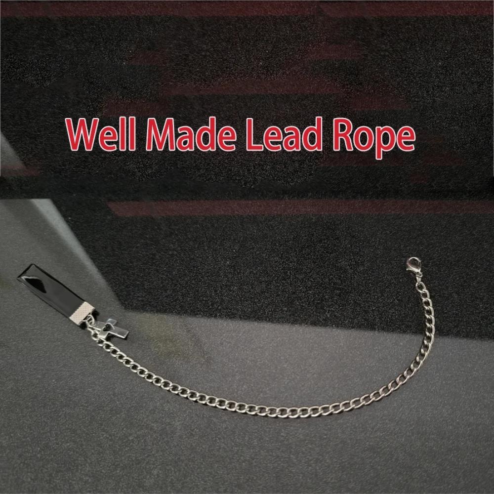 

20CM Cotton Doll Mouth Cage Stop Bite Leather Strap Belt Legwear Neck Chain Collar Cotton Doll Accessories FOR 17cm Labubu for 17cm LABUBU