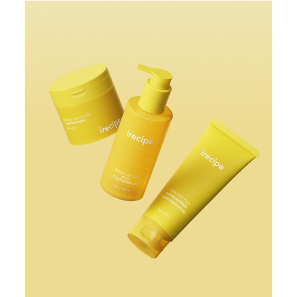 Irecipe [Kollaboration] Ceramid Yuzu Mitesser-Reinigung Set Öl Oder Balsam + Schaum