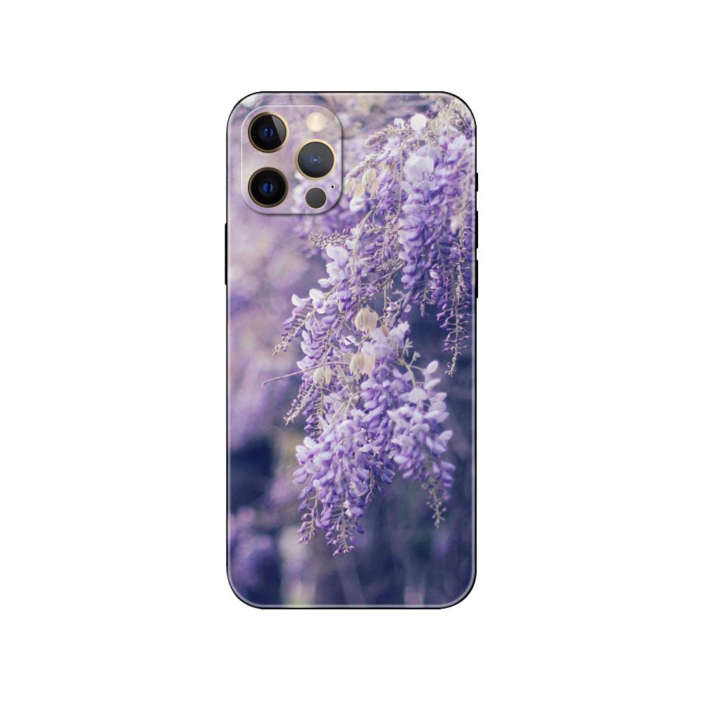 Lavender Phone Case for Iphone 5s 2020se 6 6s 7 8 Plus X 10 XR XS 11 12 13 Mini Pro MAX Black Tpu Back Cover