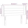 VidaXL LED Headboard Bedroom Furniture Single Bed Accessory Headboard Bed Frame Interior Dark Grey 3123407