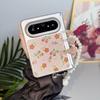 Ins Fine Flash Small Safflower Is Suitable for Huawei PuraXMax Mobile Phone Case Folding Double Central Axis Magnetic Suction Portable Protective Case