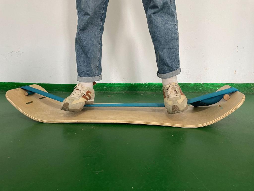 Maple Wood Flat Balance Board for Yoga and Ski Training