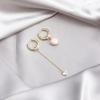 Heart Shaped Tassels Earrings Asymmetric Ear Buckles for Women Girls Fashion Party Wear Jewelry Wedding Accessories