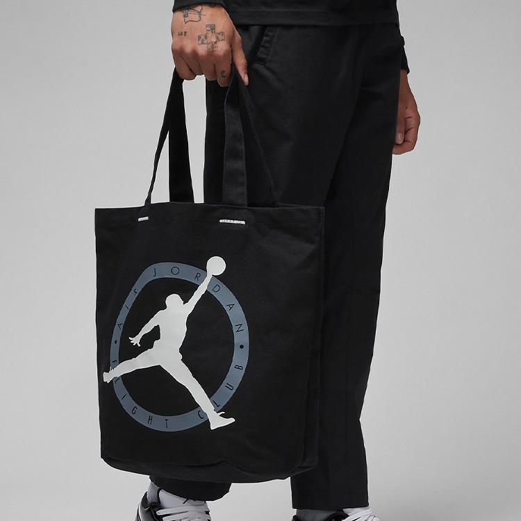 New Jordan Cotton Tote Bag, Shopping Bag, Shoulder Bag, Handbag Unisex Black FJ6806-010