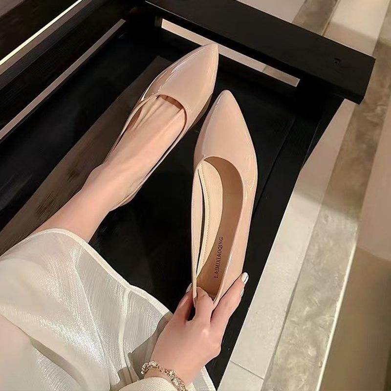Fashion Pointed Toe Women Flats Shoes Summer Casual Shallow Sandals Fashion Woman Loafers Shoes 2025 Dress Lolita New Zapatillas Female