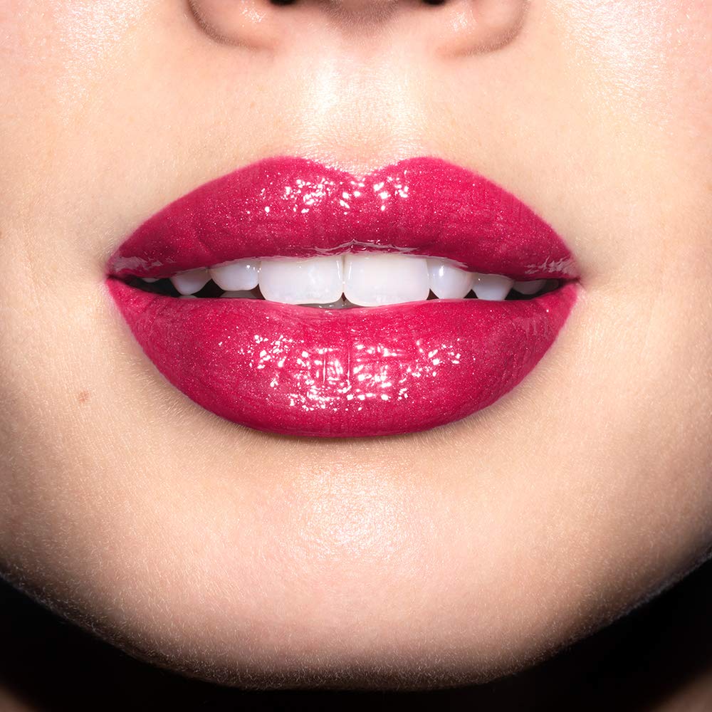 Revlon Super Lustrous Glass Shine Lipstick 017 Love Is On Ruby Red Sweet Vanilla Scent Lipstick (Color Image Brevet) 3.1g Slightly