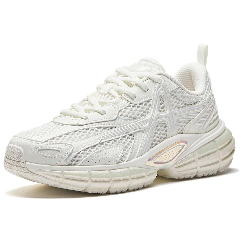New Anta Breathable And Lightweight Low top Casual Shoes Women's Ivory White 122548801R-2