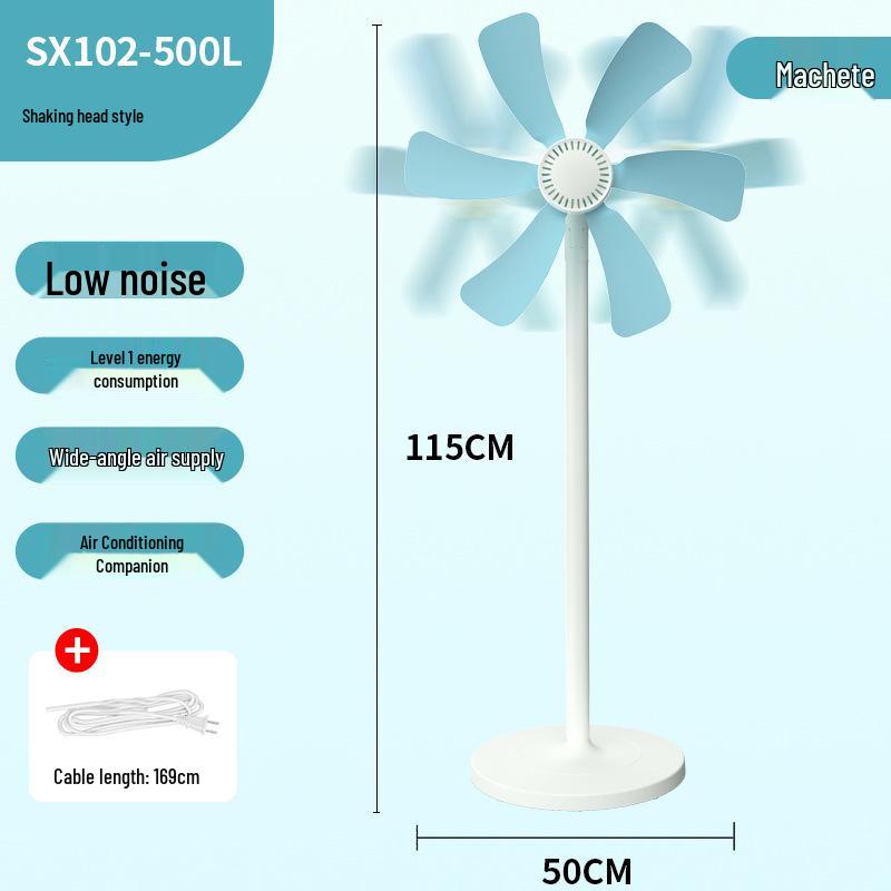 Upgraded 500mm Gridless Electric Floor Fan for Home and Dormitory