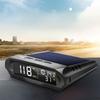 Automotive Solar Powered HUD Display with Automatic Brightness 1000mAh Battery Enhances Safety For Long Distance Drivers