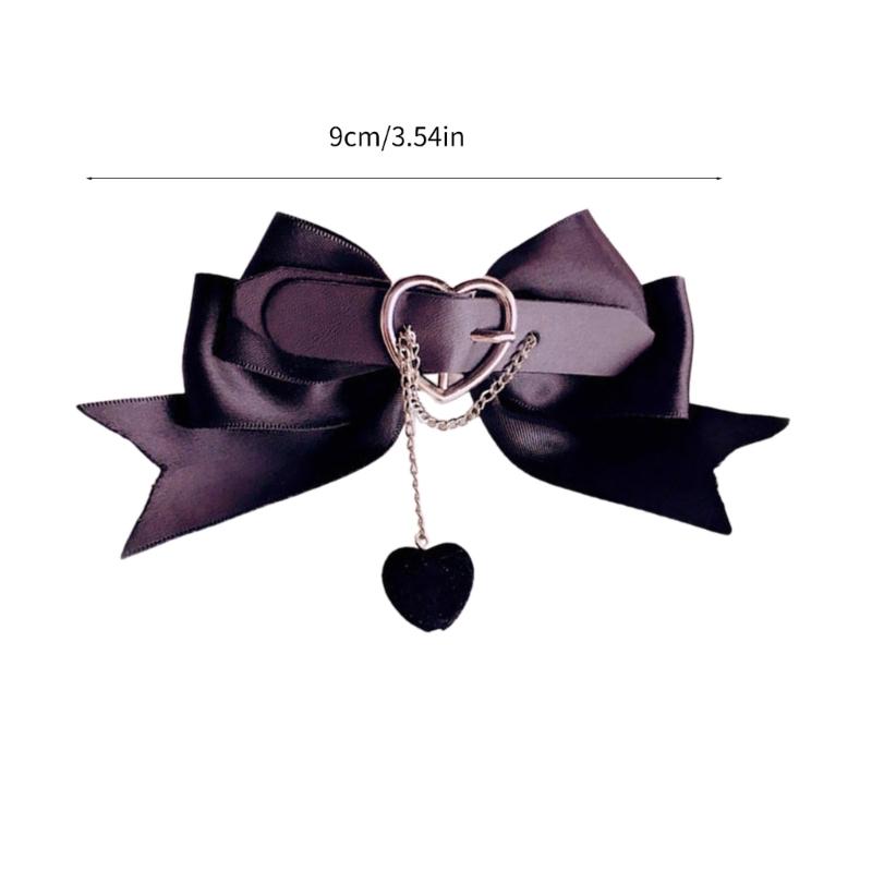 2PCS Harajuku Bowknot Hair Clip Ponytail Bangs Travel Hairpins Lovely Hair Clip
