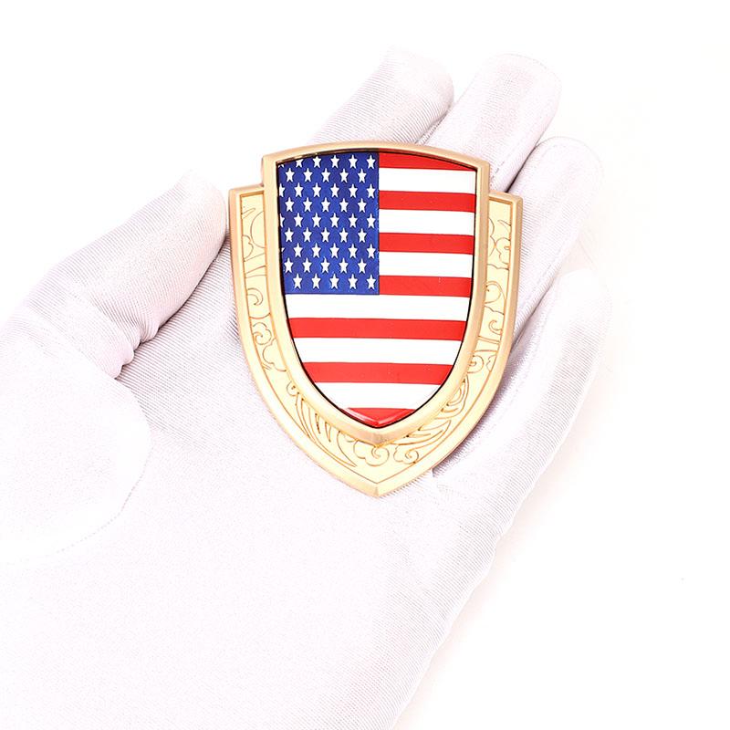3D Metall Autoaufkleber Italien Frankreich Deutschland England Amerika Flagge Emblem Abzeichen Aufkleber