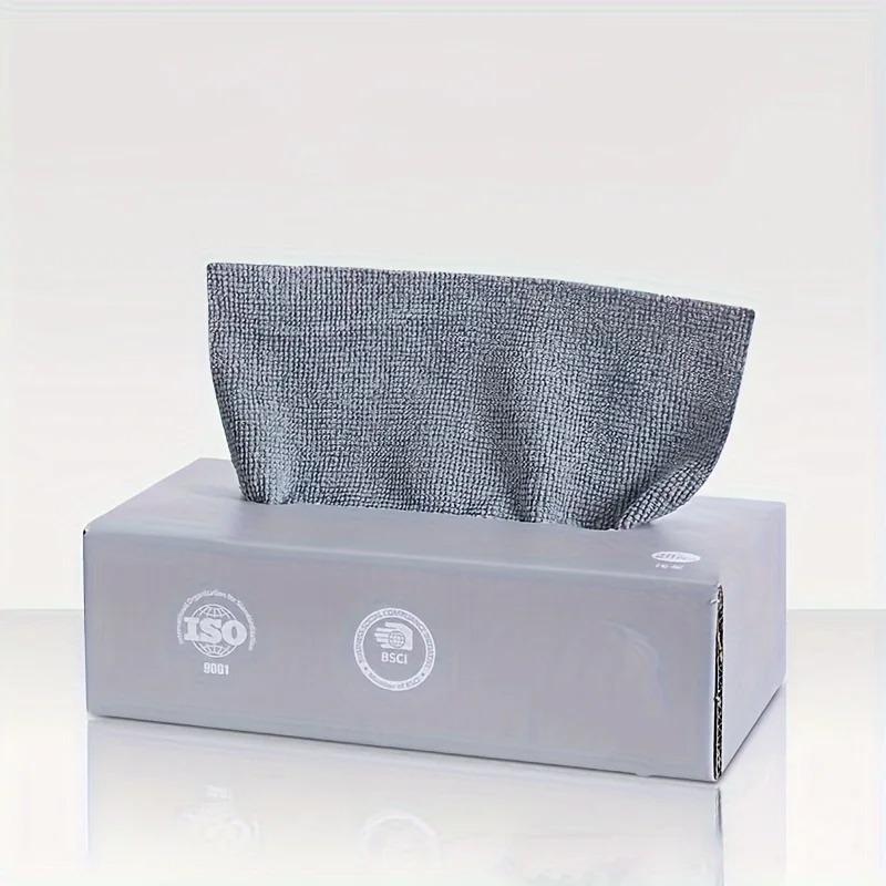 Microfiber Pull Out Disposable Kitchen Towels Super Absorbent Microfiber Cleaning Cloths for Dishwashing Multi Surface темно-серого